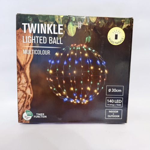 šventinė dekoracija – „Twinkle Lighted Ball“